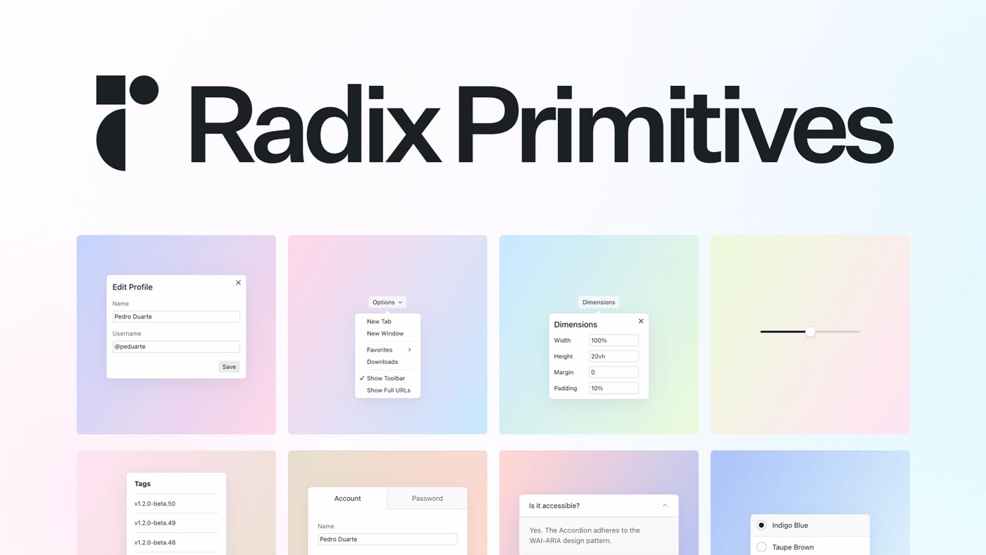 Radix UI: 접근성 강화 및 개발자를 위한 Headless UI 라이브러리